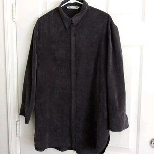 Zara Charcoal Button Down Shirt